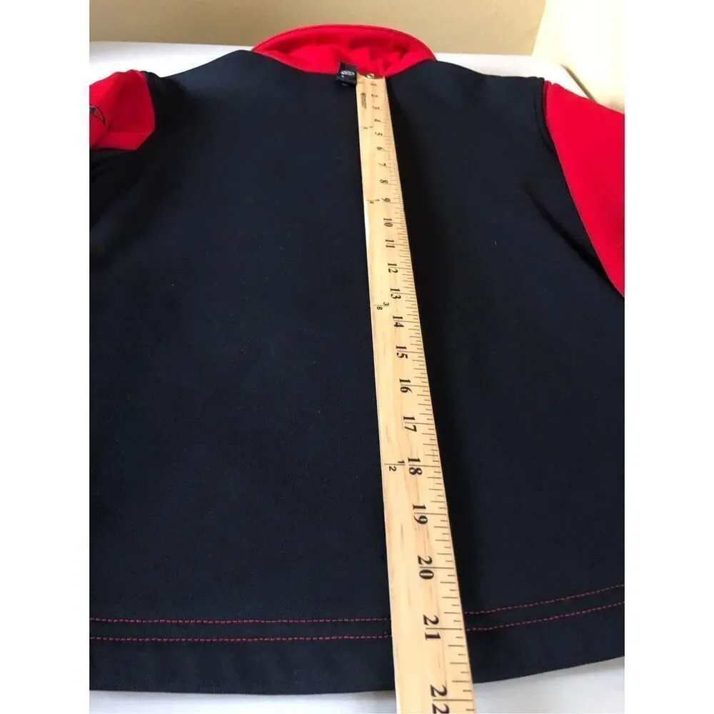 Marker Women’s M Red Black Softshell Fleece Lined Zip Jacket